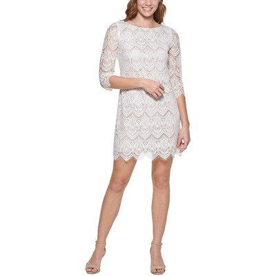 

Jessica Howard Женское Белое Формальное Мини Приталенное Платье-футляр Petites  BHFO 4590, Ivory/beige