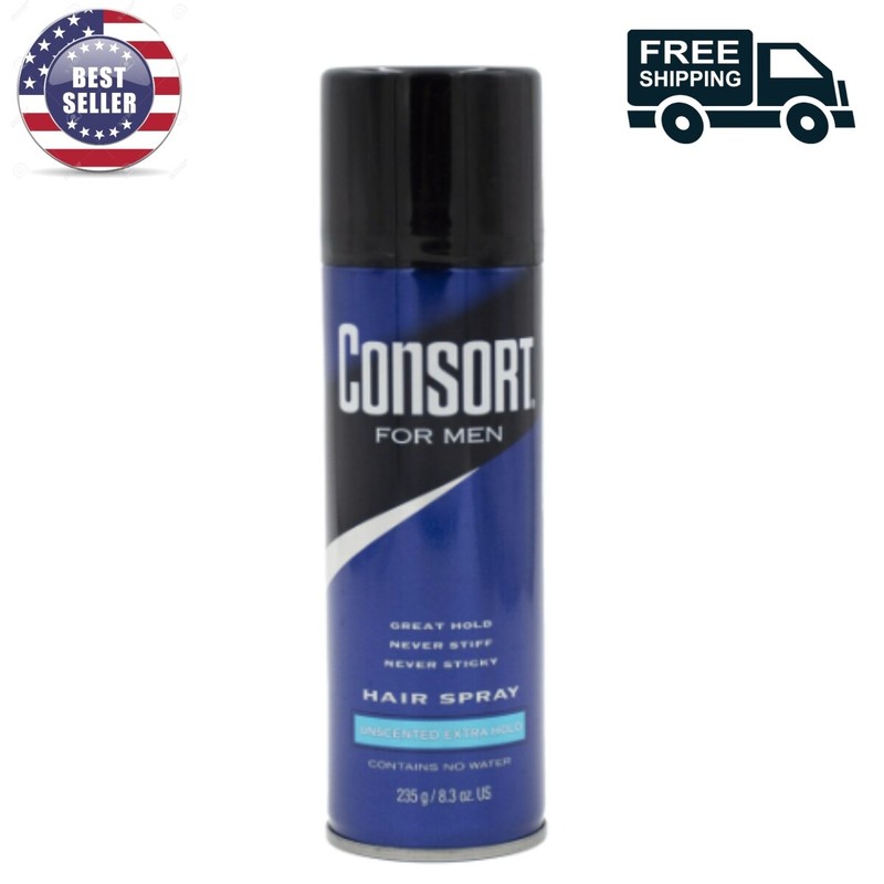 Consort for Men Shine Enhancing Extra Hold Hair Spray, 8.3 O