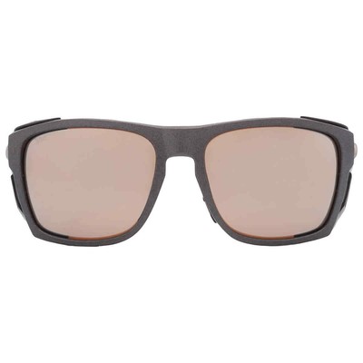 Costa Del Mar King Tide 6 Copper SIlver Mirror Polarized Glass Wrap Men's