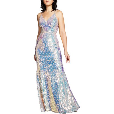 

TLC Say Yes To The Prom Женское розовое платье макси с переливающимися пайетками  BHFO 1001, Iridescent