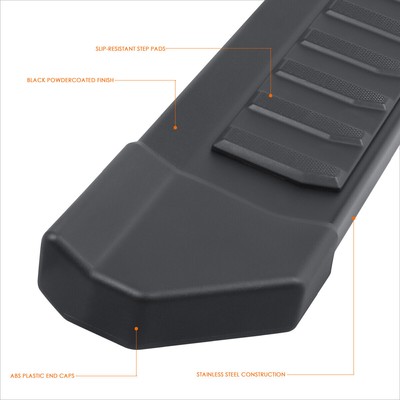 For 19-24 Silverado/Sierra 2500 3500HD Crew Cab 6" Side Step Bar Running Boards