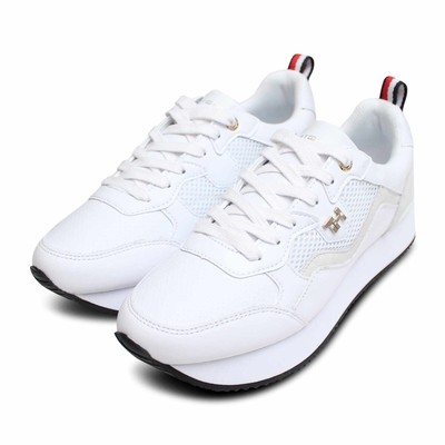 tommy hilfiger white tennis shoes