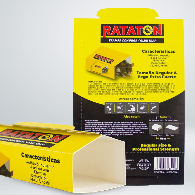 Peanut Butter Scented Glue Trap - 12 Pack, Indoor/Outdoor Use