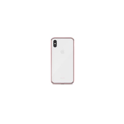 Кристально чистый чехол Moshi Vitros для iPhone X с розовыми краями орхидеи #99MO103251