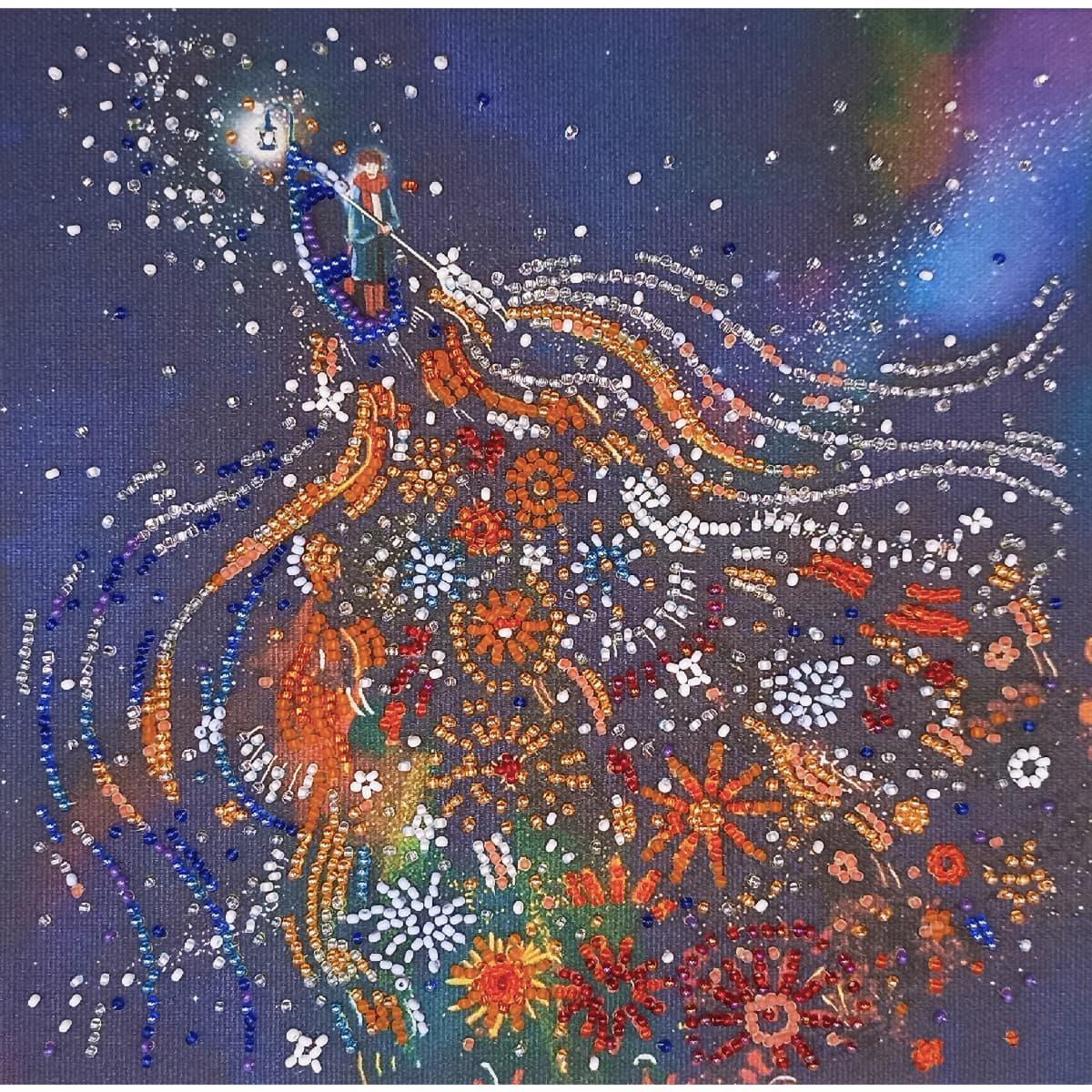 Abris Art stamped bead stitch kit 