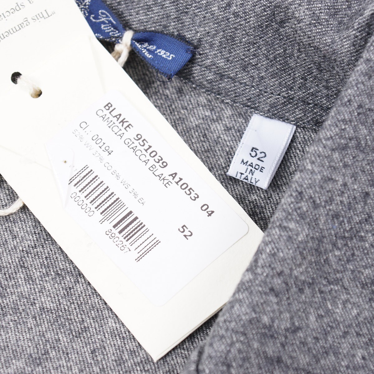 Pre-owned Finamore 1925 Finamore Napoli Unlined Lightweight Flannel Wool Sport Coat 42r (eu 52) In Gray