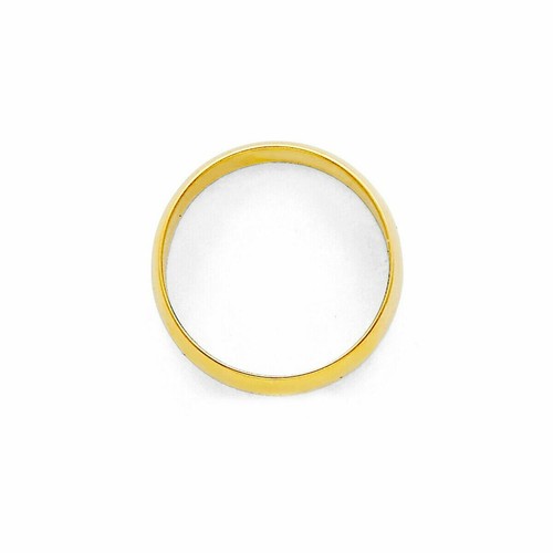 Pre-owned Td Collections 14k Yellow Gold 4mm Plain Regular Fit Classic Light Dome Wedding Band