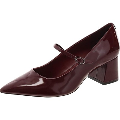 Calvin Klein Womens Leora Red Mary Jane Heels Shoes 9.5 Medium (B,M) BHFO 3024