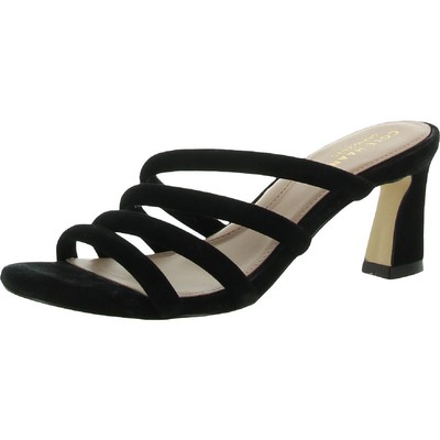 

Женские черные кожаные шлепанцы Cole Haan 6.5 Medium (B,M) BHFO 5042, Черный