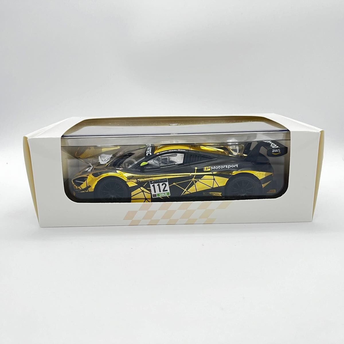 GLレーシング　マクラーレンボデー付き GL Racing Kyosho Mini-Z McLaren 720S GT3 Black & Gold body