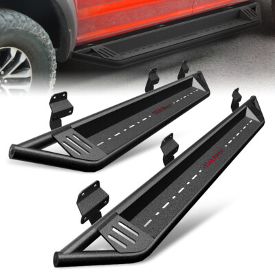 Running Boards for 2015-2024 Ford F150 Super Crew Cab 5'' Side Step Nerf Bars BLK