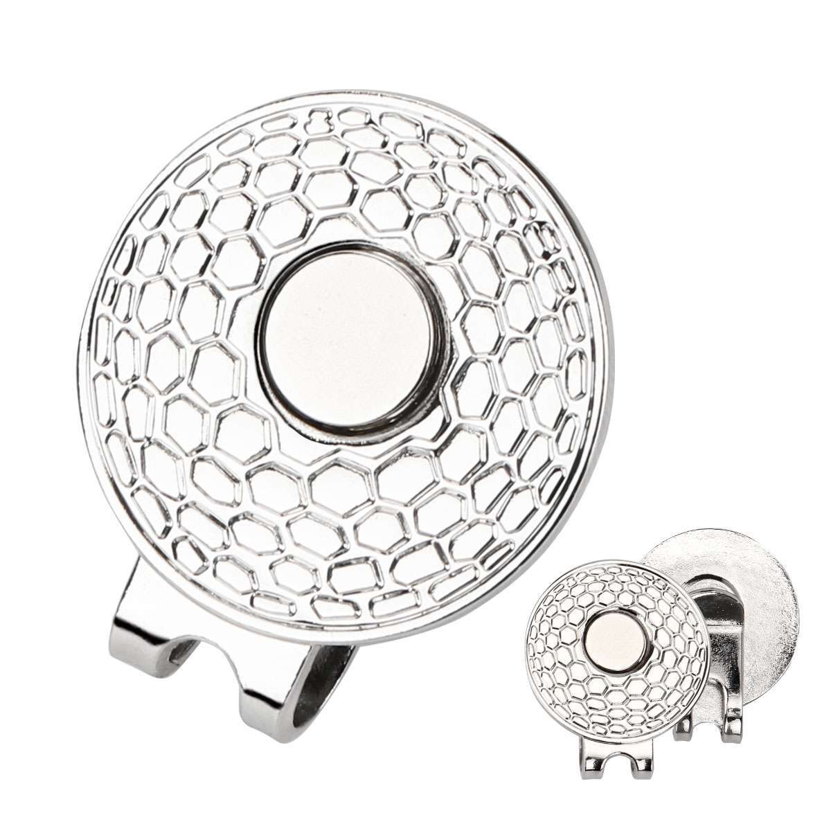 6Pcs Golf Ball Marker Hat Clip Golf Hat Clip Magnetic Metal Golf Cap Clips Hat