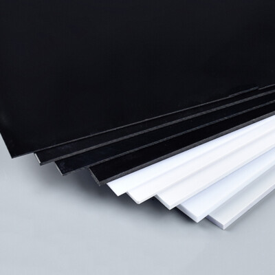 ABS Styrene Plastic Sheet Plate 0.5-3mm Thick DIY Models Craft White Black Clear