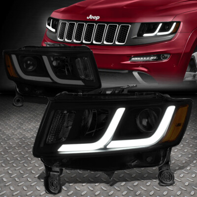 [LED DRL] ДЛЯ ПРОЕКТОРНЫХ ФАР JEEP GRAND CHEROKEE 14-16/ЛАМПЫ ТОНИРОВАННЫЕ/ЯНТАРНЫЕ