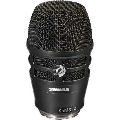 Shure KSM8 Dualdyne Cardioid Dynamic Wireless Microphone Capsule, черный #RPW174