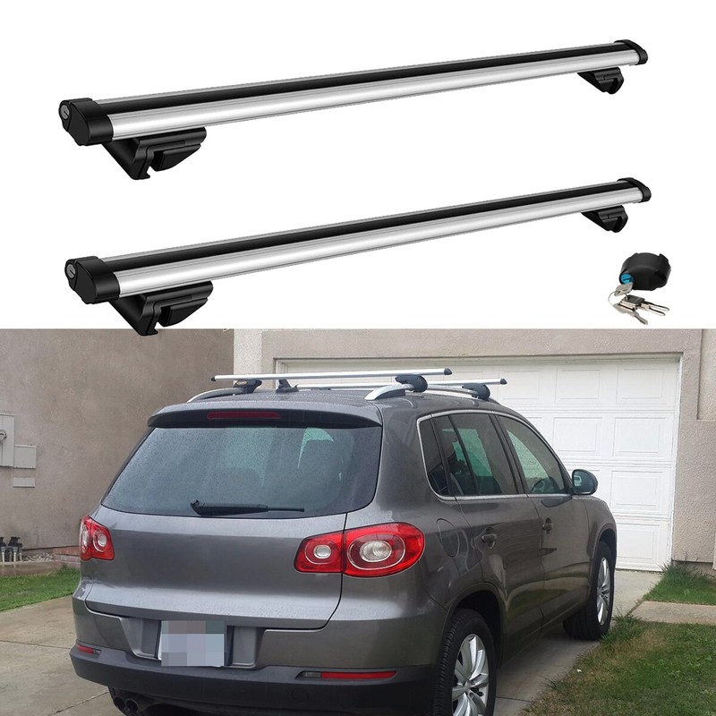 For VW Tiguan 01-21 Roof Rack Top Rails Cross Bars Luggage Cargo Kayak Carrier