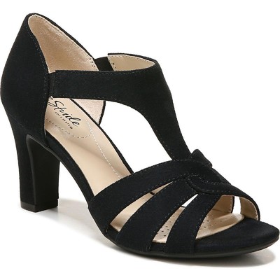 LifeStride Womens Caramel Black Slip On Pumps Shoes 8.5 Wide (C,D,W) BHFO 9930