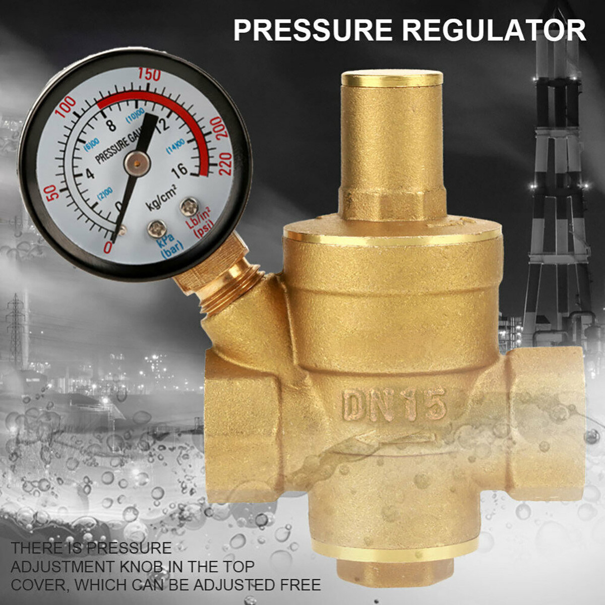 DN15 Water Pressure Regulator NPT 1/2