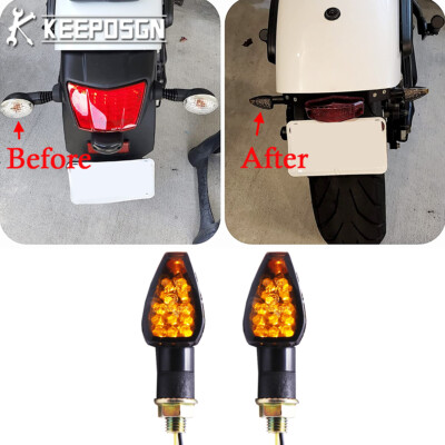 2x For Kawasaki Vulcan S 650 900 2000 10mm LED Turn Signal Light Mini Indicators