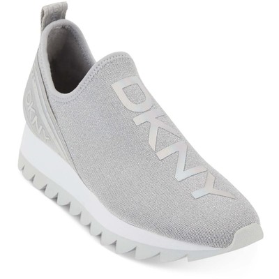 

Женские кроссовки Abbi Silver Casual and Fashion DKNY 5.5 Medium (B,M) BHFO 8845, Серебряный, Abbi