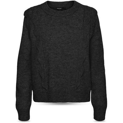 

Женская рубашка Vero Moda Katie с круглым вырезом и фестонами, пуловер, свитер, топ BHFO 5024
