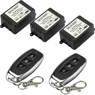 DC 12V 1CH 433Mhz RF Wireless Relay Remote Control Light Momentary Switch Tra...