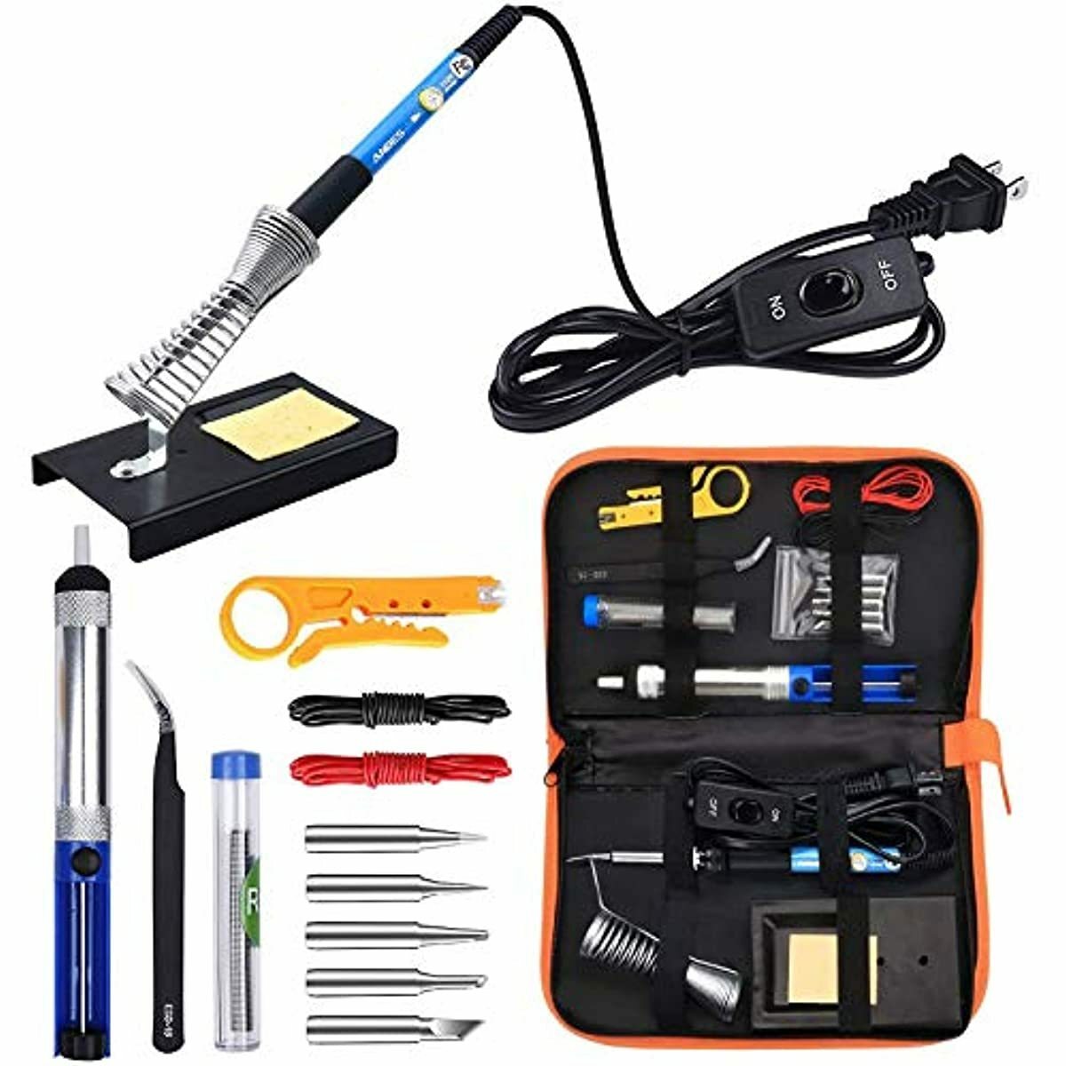 Anbes Soldering Iron Kit Electronics, 60W Adjustable Temperature Welding Tool eBay