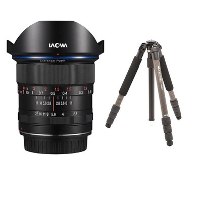 Venus Laowa 12mm f/2.8 Zero-D Lens for Sony FE with Slik PRO CF-734 Tripod