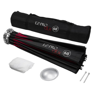 Fotodiox EZ-Pro DLX 60 Collapsible Beauty Dish  Softbox w/Bowens Insert  Grid