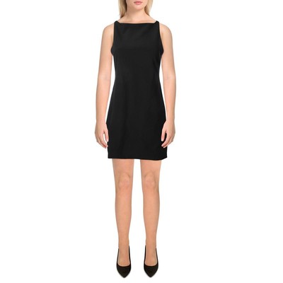 

Женское черное вечернее короткое мини-платье без рукавов Aqua  BHFO 5996, Черный