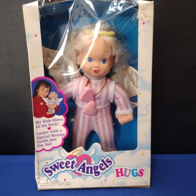 Sweet Angles Hugs Doll Malibu Fun Stuffed  Halo Glows 1993