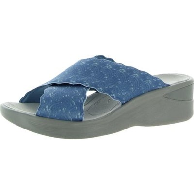 

Женские сандалии-шлепанцы Bzees Sahara Blue Comfort 9, средние (B,M) BHFO 9866, Синий