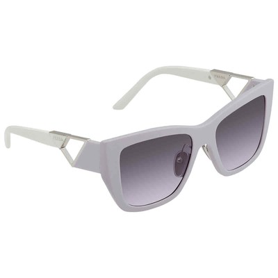 Pre-owned Prada Light Violet Gradient Blue Square Ladies Sunglasses Pr 21ys 07z08i 54 In Multi