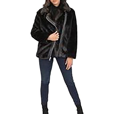 

Женское коричневое пальто с воротником из искусственного меха Kendall + Kylie  BHFO 6770, Коричневый