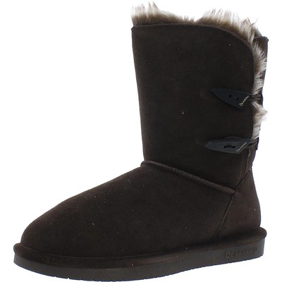 

Женские зимние замшевые зимние ботинки Bearpaw Abigail Brown, размер 9, средний (B,M), BHFO 4805, Black champagne, 682W