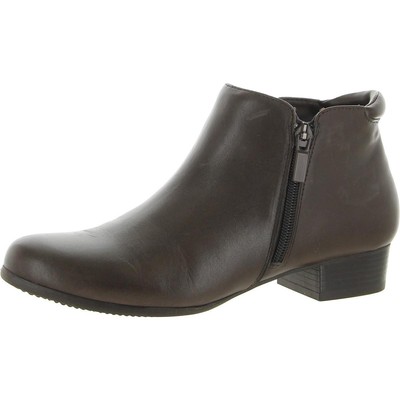 

Женские коричневые кожаные ботинки Trotters Major 7.5 Medium (B,M) BHFO 1095, Dark brown leather