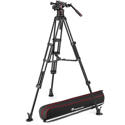 Трехсекционный штатив Manfrotto Al Twin Leg с головкой Nitrotech 612 среднего уровня