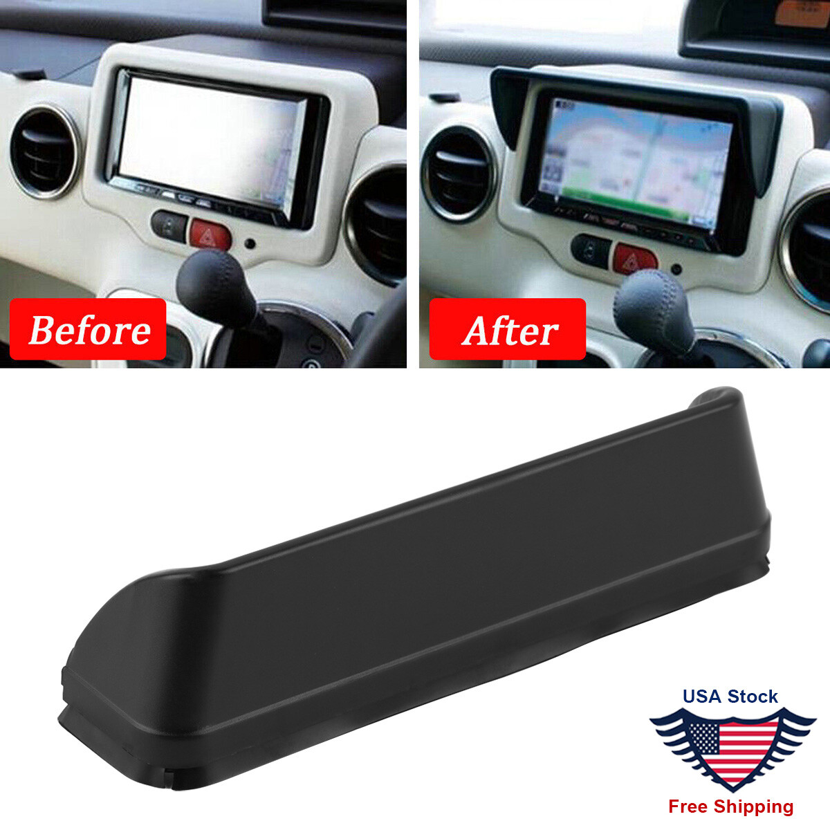 Anti-glare Sun Shade Gps Navigation Hood Sun Visor Block Cover Us