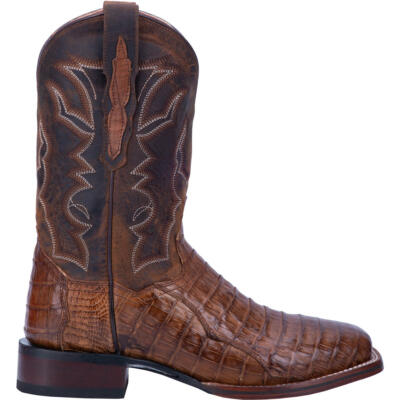 Pre-owned Dan Post Men's Kingsly Bay Apache & Chocolate Western Boots Dp4807 In Brown