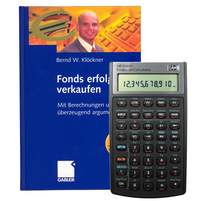 Finanzrechner Hp-10 Bii+ Mit Buch -Fonds Erfolgreich Verkaufen-