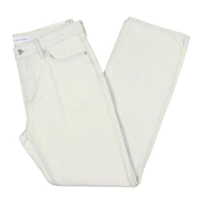 

Calvin Klein Jeans Мужские белые прямые джинсы с прямыми штанинами  BHFO 3528, Lutz