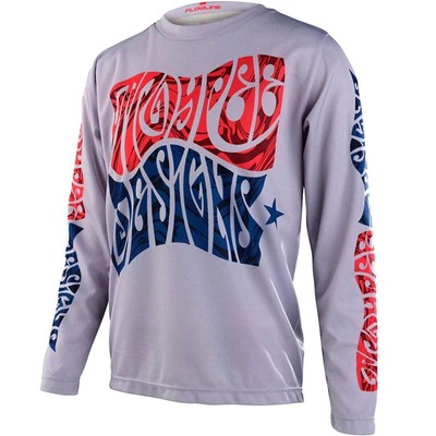 

Джерси с длинными рукавами Troy Lee Designs Flowline — для мальчиков Cement, Troy Lee Designs