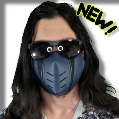 Blue Mortal Kombat Ninja Subzero Face Mask Cosplay Scorpion Costume Halloween