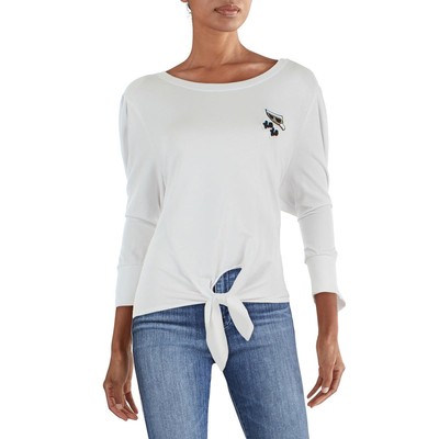 

Karl Lagerfeld Paris Womens White Logo Top Sweatshirt Loungewear  BHFO 7007, Soft white