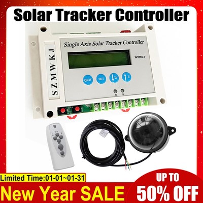 WST03-3 Single Axis Electric Solar Panel Sun Tracker LCD Controller W/ Remote EL