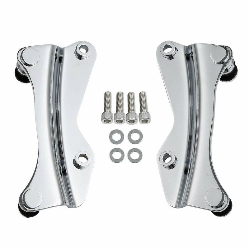 Chrome 4 Point Docking Hardware Kit For Harley Road King Street Glide