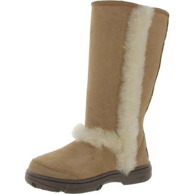 Женские замшевые ботинки из овечьей шерсти Ugg Sunburst Tan 7 Medium (B,M) BHFO 5761