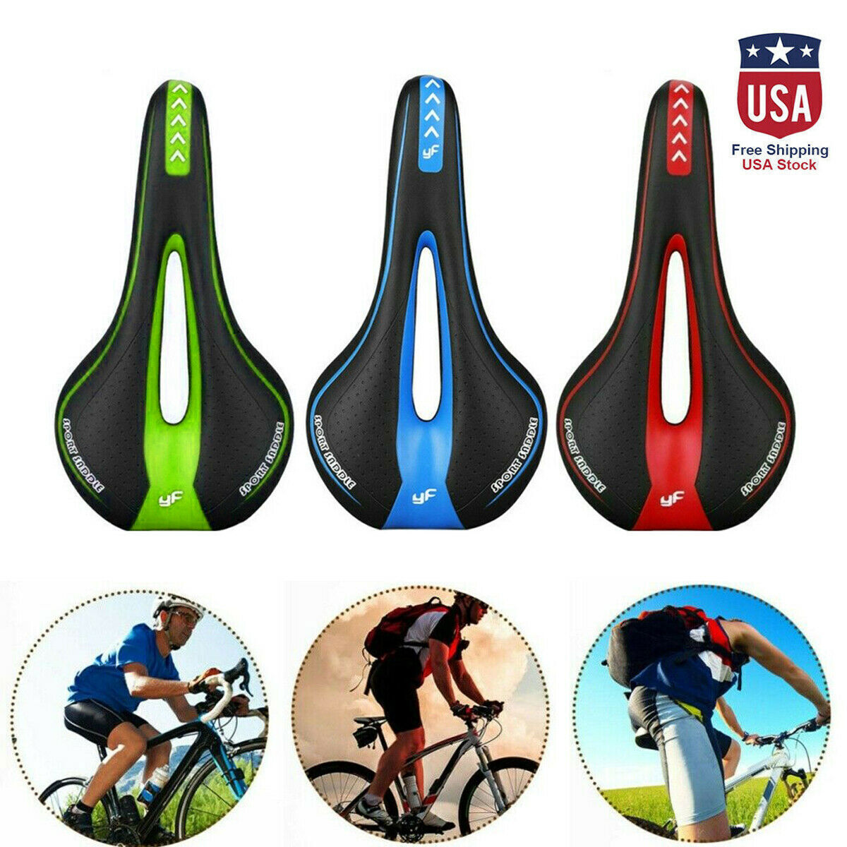 Bicycle Saddle Seat Soft Cushion Gel Pad Antiskid MTB Road Mountain Bike Cycling
