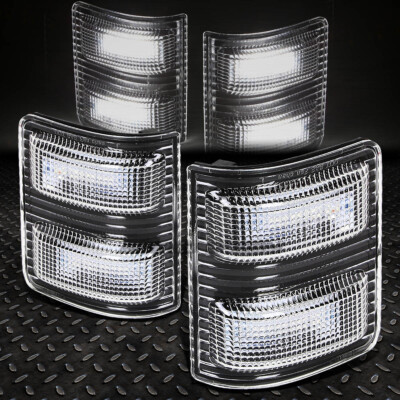 ДЛЯ 08-16 FORD SUPERDUTY ЧЕРНО-БЕЛОЕ СВЕТОДИОДНОЕ БУКСИРОВОЧНОЕ/БОКОВОЕ ЗЕРКАЛО ЗАДНЕГО ВИДА + СИГНАЛЬНАЯ ЛАМПА