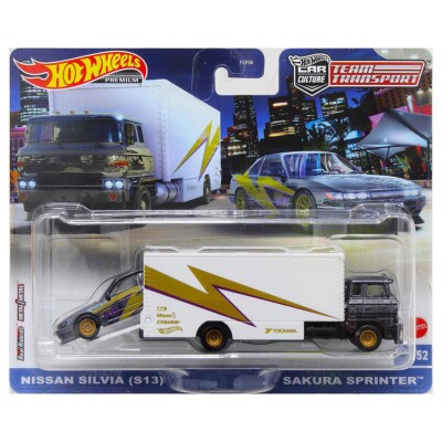 Hot Wheels チームトランスポート S13 LBWK Amazon.com: Hot Wheels Premium Car Team Transport Set, LBWK